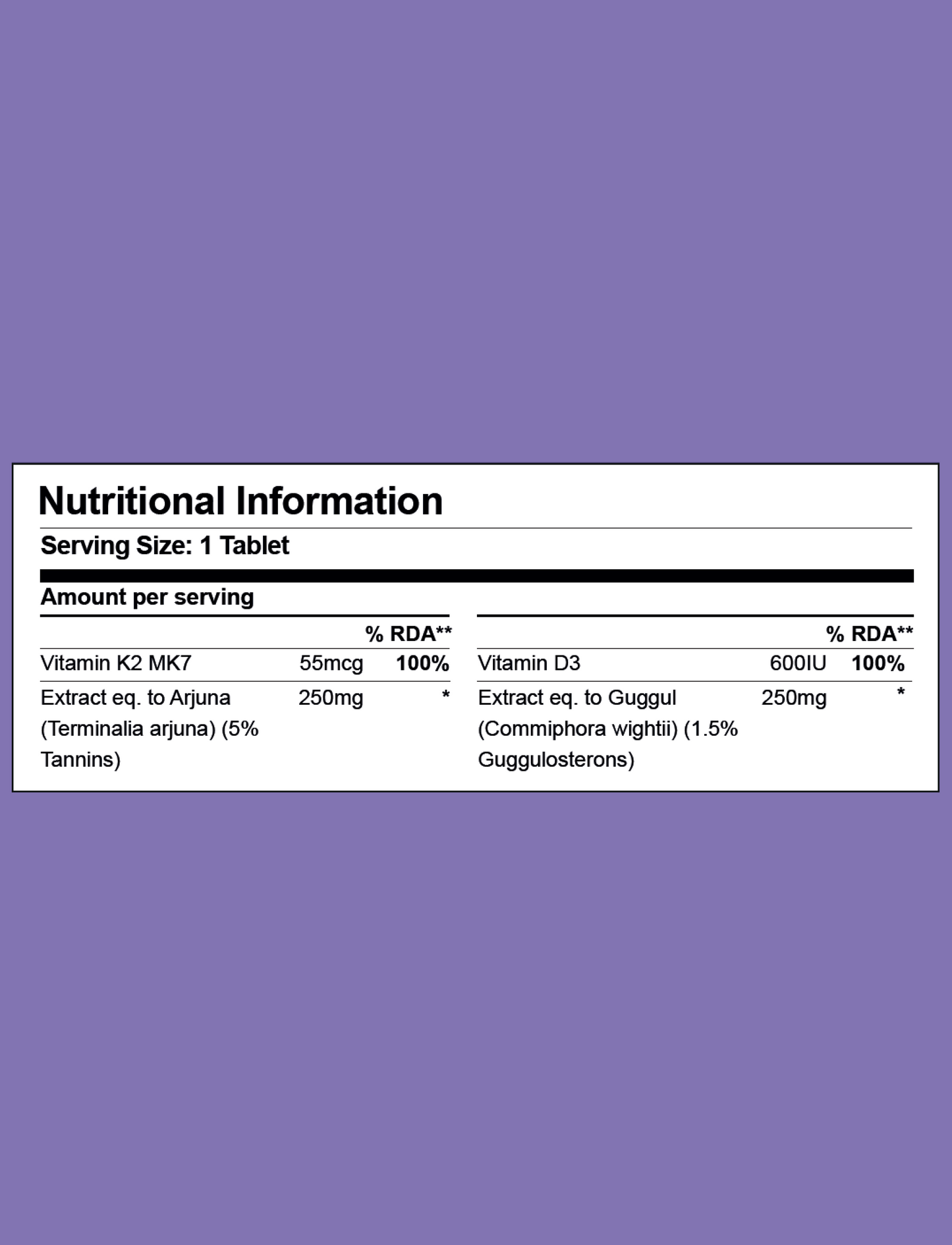 Vitamin K2 MK7, D3 & Herbs (60 Tablets)