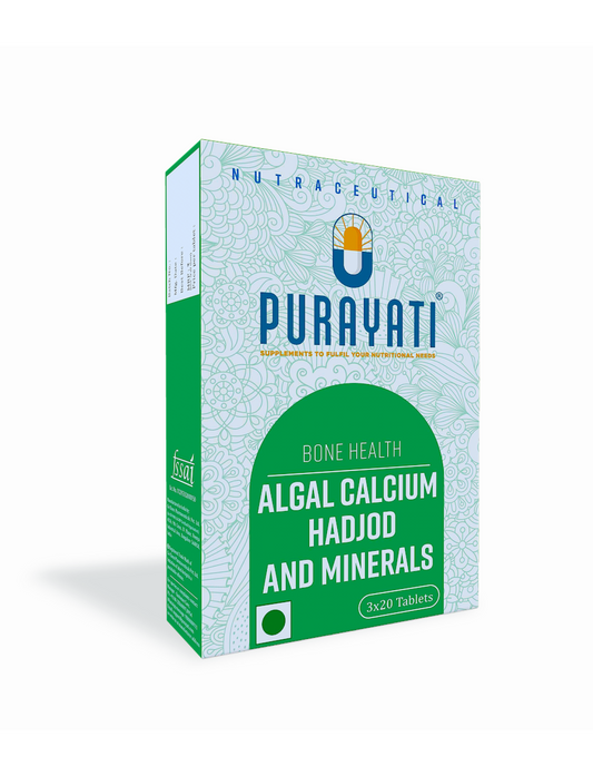 Bone Health Algal Calcium Hadjod and Minerals (60 Tablets)